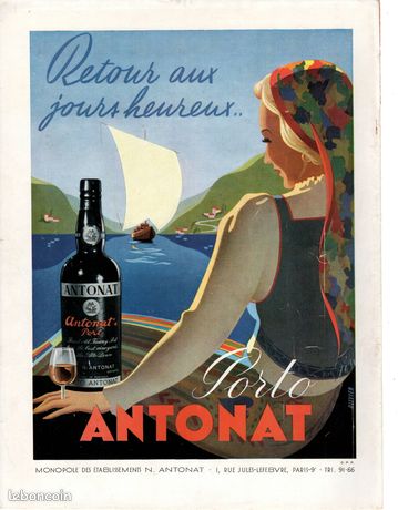 Publicité ancienne Marie Brizard 1935 issue de magazine