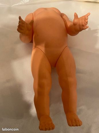 Baigneur celluloÏd (ancien année 1980 55cm Habillé + 4 vêtements - Jeux & Jouets