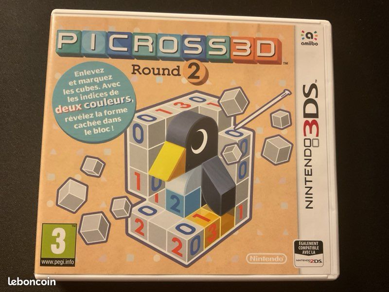 Picross 3D round 2 Nintendo 3ds (image 1)