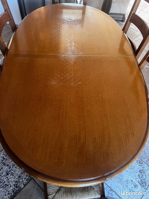 À vendre ensemble Meubles en chêne massif, miroir, table+6 chaises, canapé (image 3)