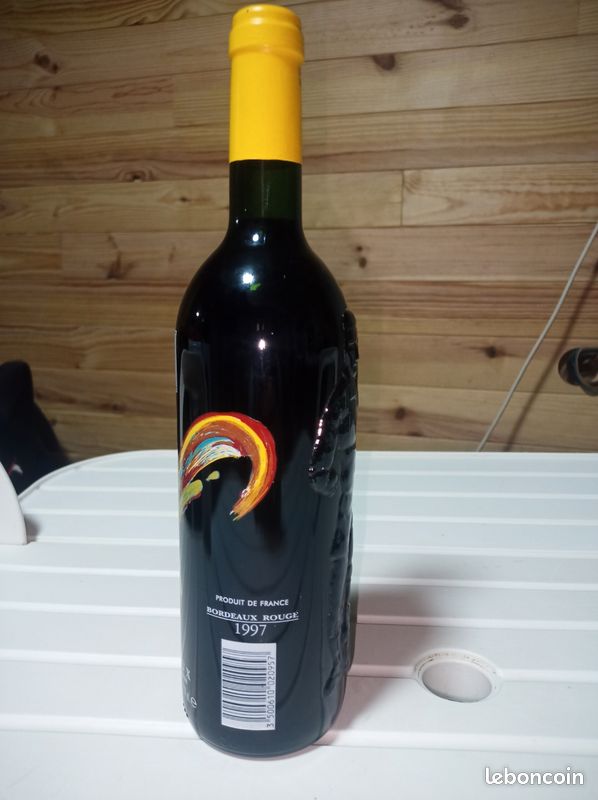 Bouteille Vide Collector Coupe Du Monde 1998 - France Bordeaux - Équipe De France