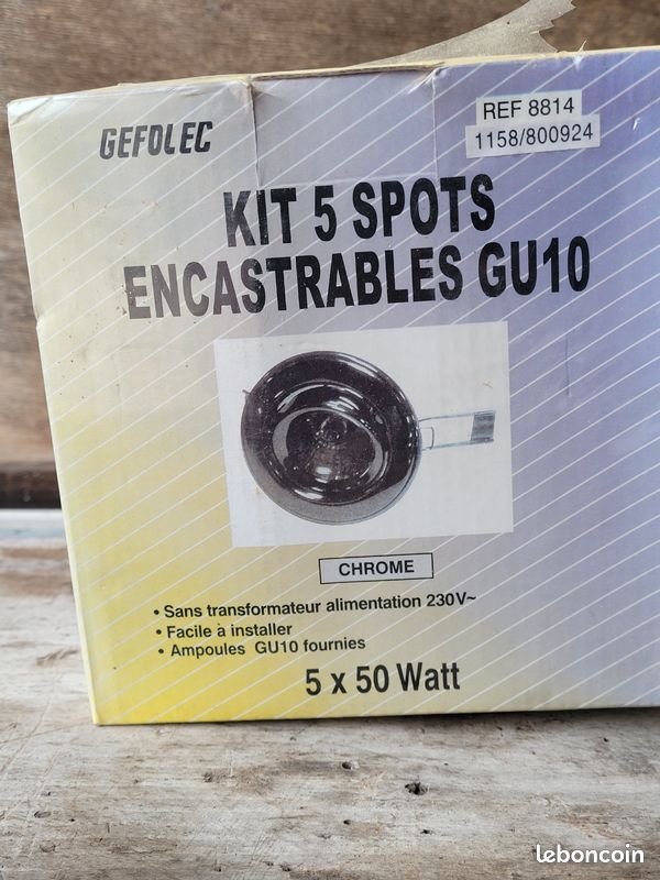 Kit de 5 spots encastrables (image 1)