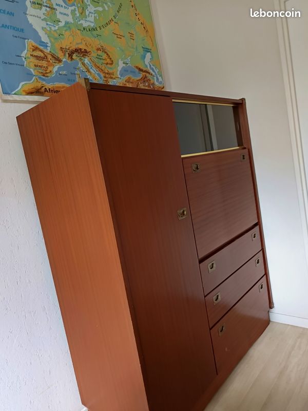 Armoire secrétaire années 50 (image 5)