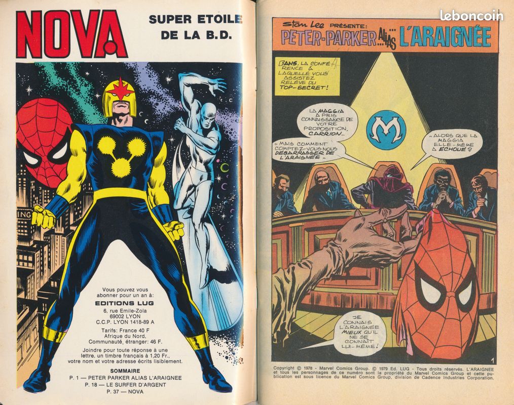 Nova n°22 en très bon état, l'araignée - le surfer d'argent - nova (1979) (image 3)