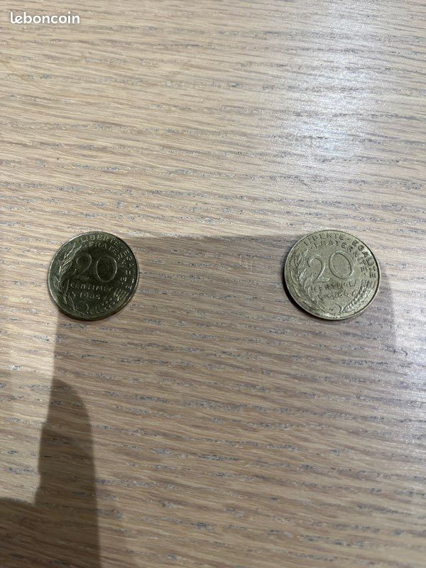 . Pièces de 0,20  1986 et de 1985 (image 1)