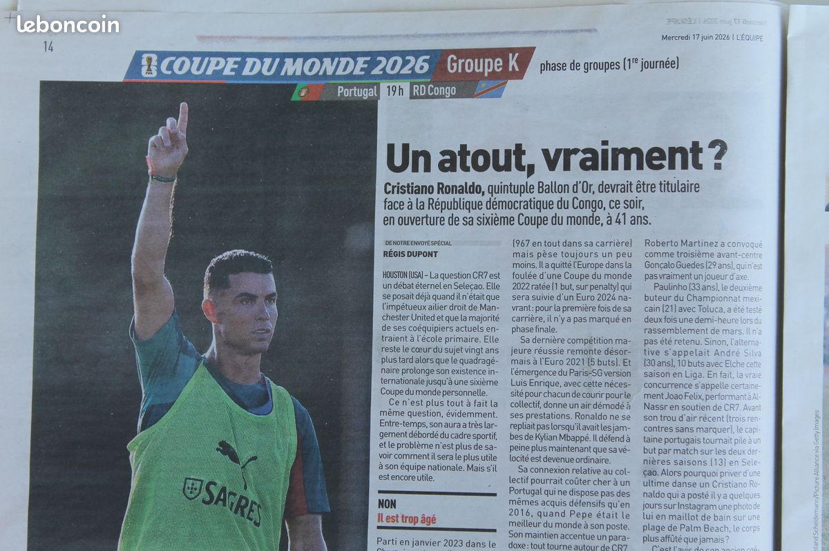 L'Equipe du 17/6/2026 - Coupe du Monde 2026- France 3 - 1 Sénégal - Mbappé - Olise - (image 9)