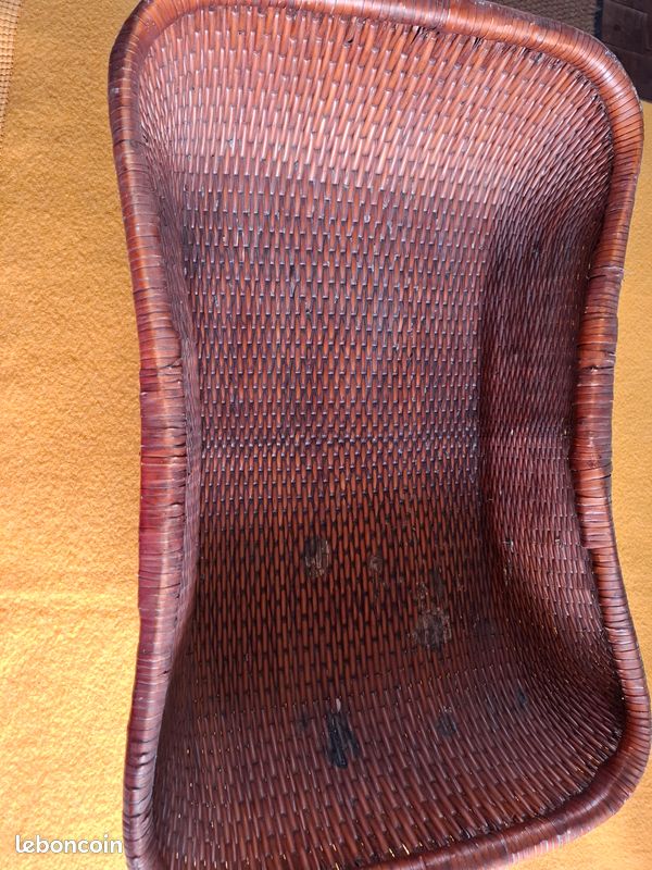 Grand couffin, panier en osier (image 1)
