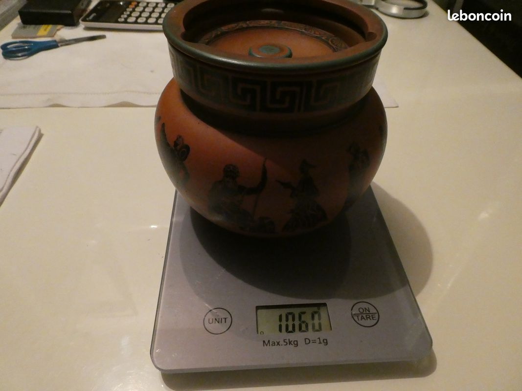 ENGLAND'S COMOYS, Rare pot à tabac (tobacco jar) vintage par Comoy's of  London