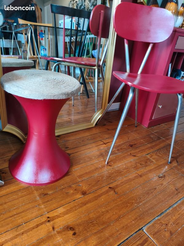 Tabouret de traite Ancien - Antiquités