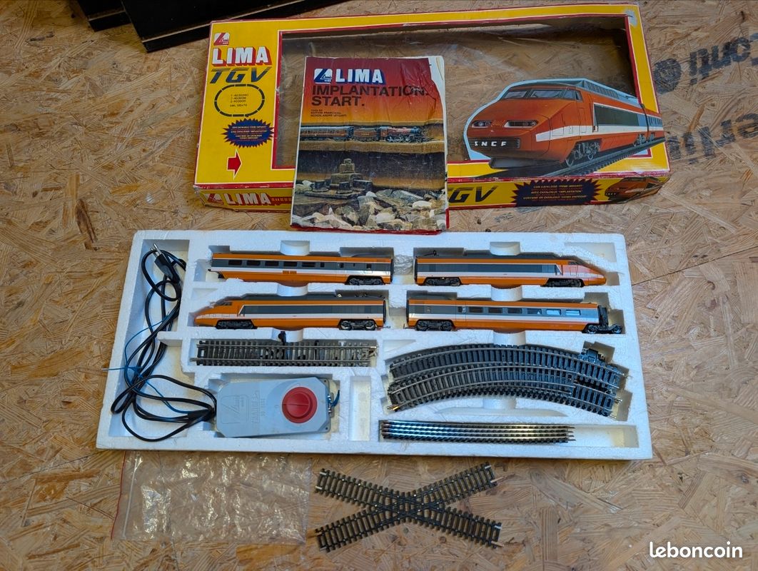 Coffret complet LIMA train TGV SNCF collector - Modélisme