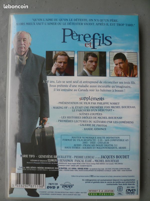 DVD Père et fils de Michel Boujenah (image 2)