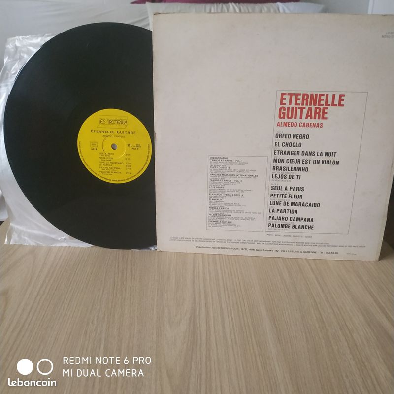 Disque Vinyle 33 tours - Almedo Cabenas - Eternelle Guitare (image 4)