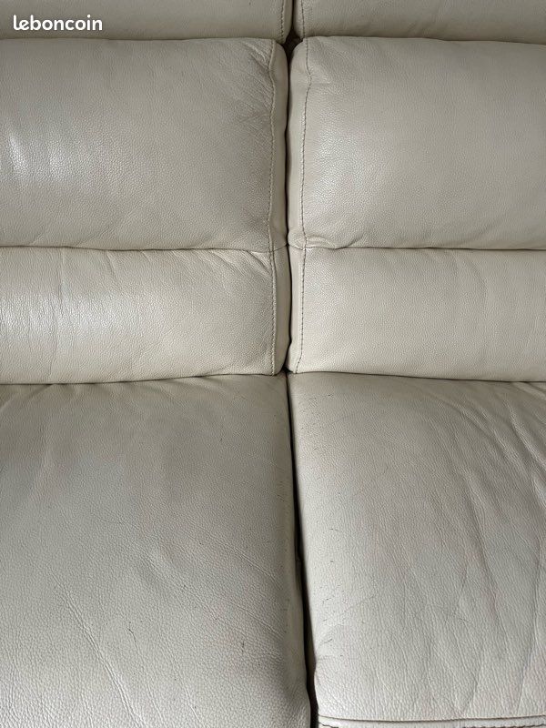 Canapé en cuir avec assise électrique (image 5)
