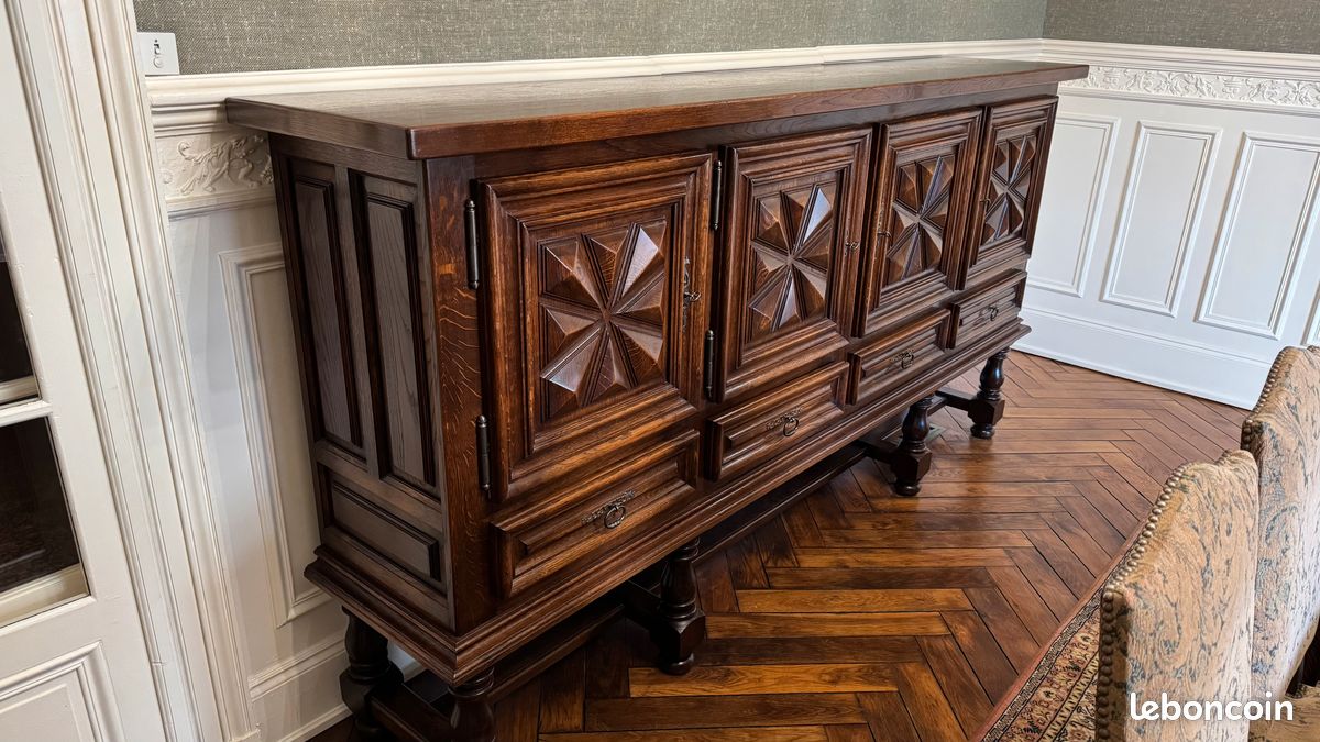 Bahut enfilade de style Louis XIII (image 2)