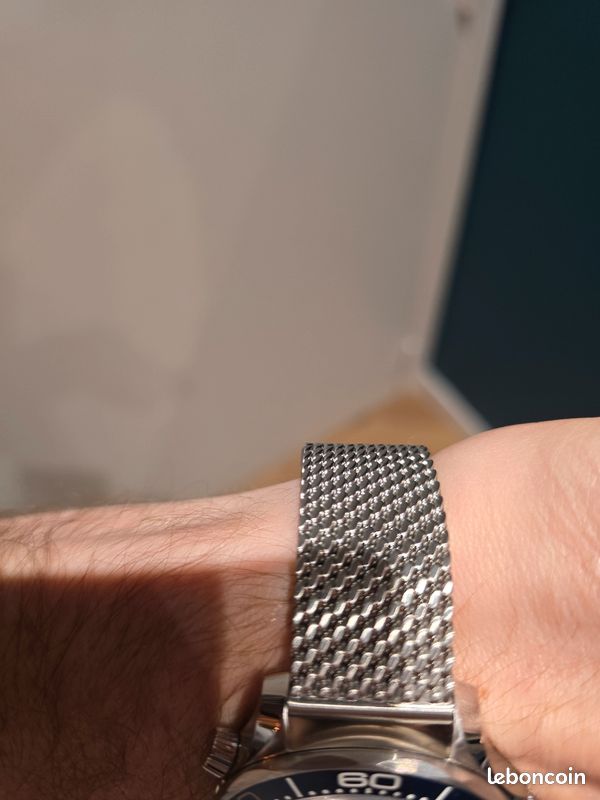 Bracelet mat argenté à maille milanaise et à dégagement rapide - 18 mm | En stock! | Otsu