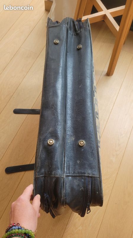 Valise toile vintage 70's (image 5)