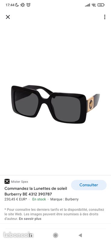 Lunettes de soleil Versace carrées Medusa stud (image 1)