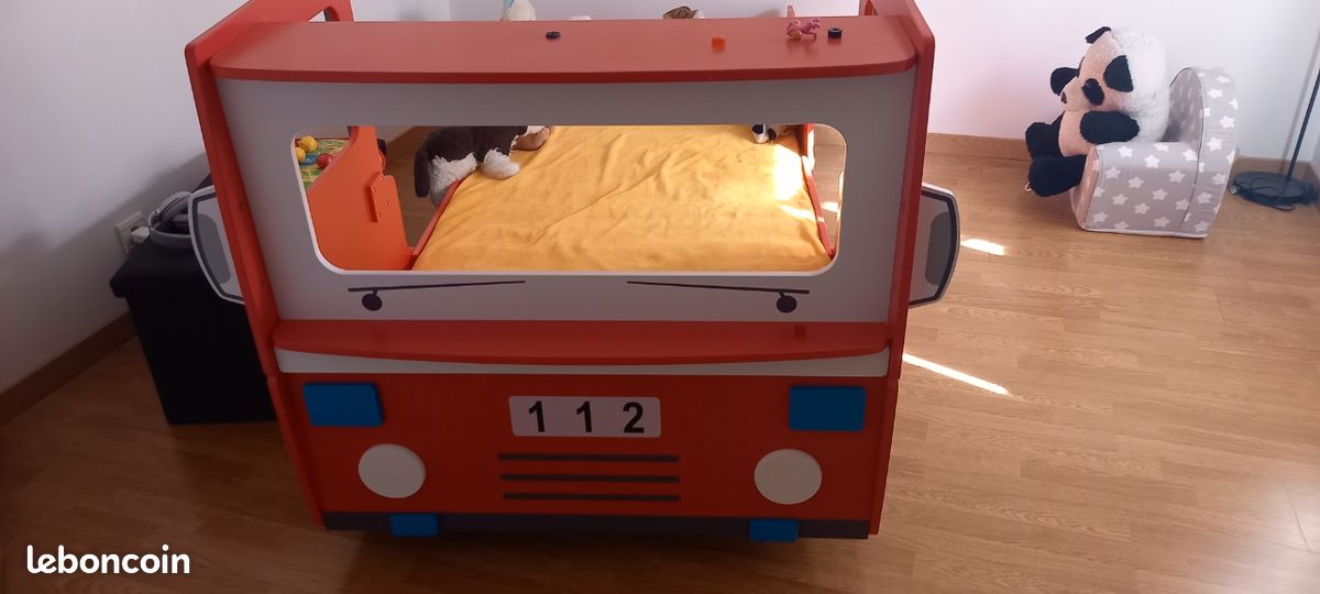 Lit pompier très bon état et matelas (image 2)