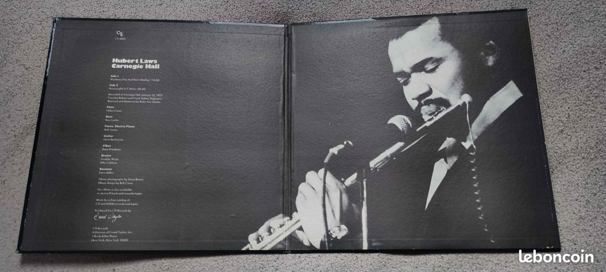Vinyle Hubert Laws Carnegie Hall (image 3)