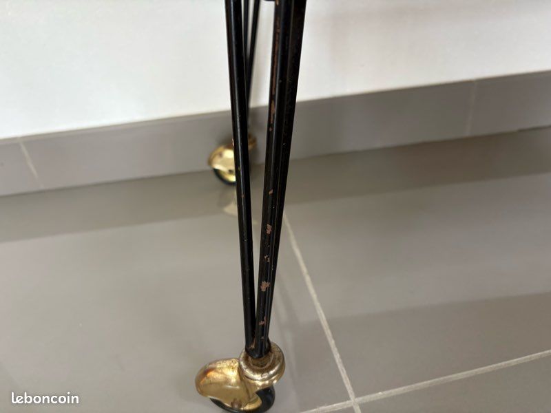 Desserte / Table d'appoint sur roulettes - Style vintage (image 14)