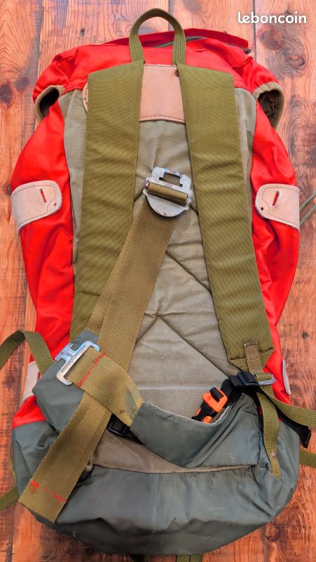 Pack Kelty vintage rétro années 70 cadre extérieur rouge