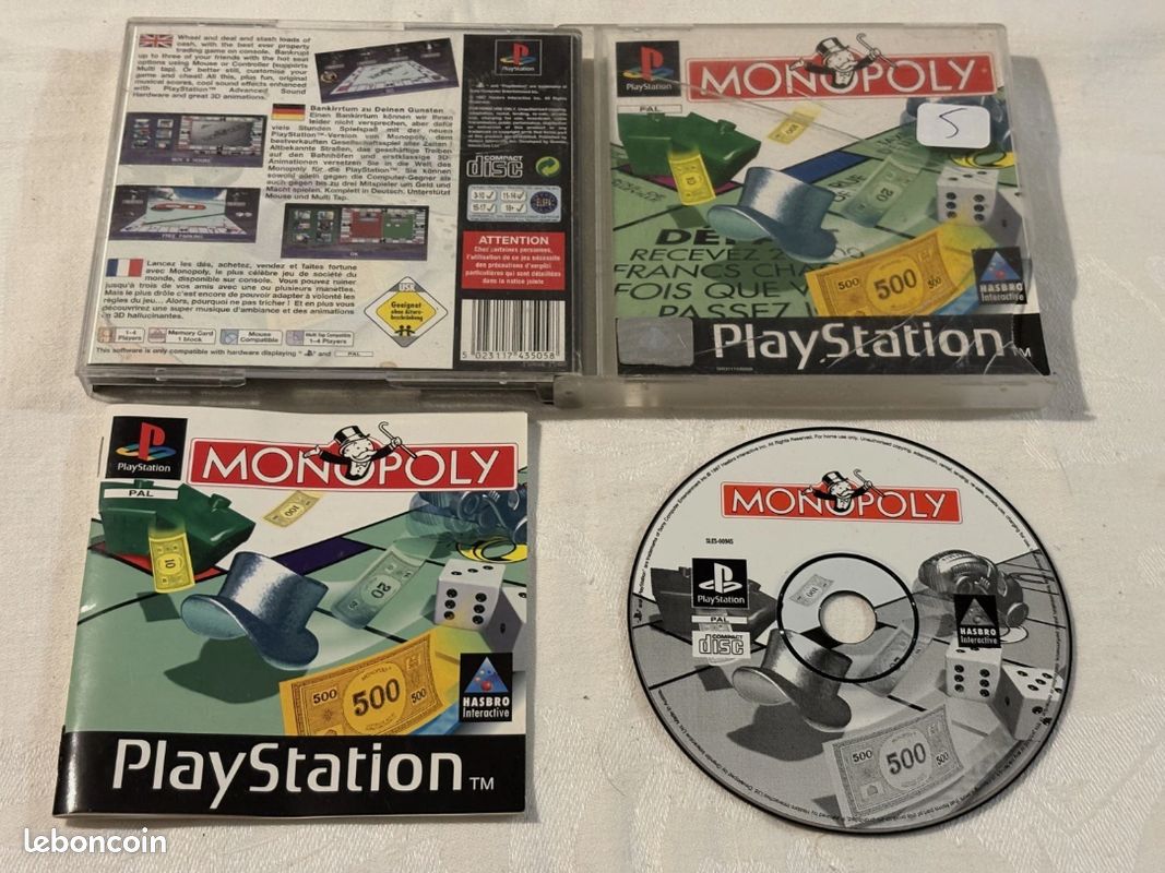 Jeu Sony Playstation 1 PS1 Monopoly complet FR (image 1)