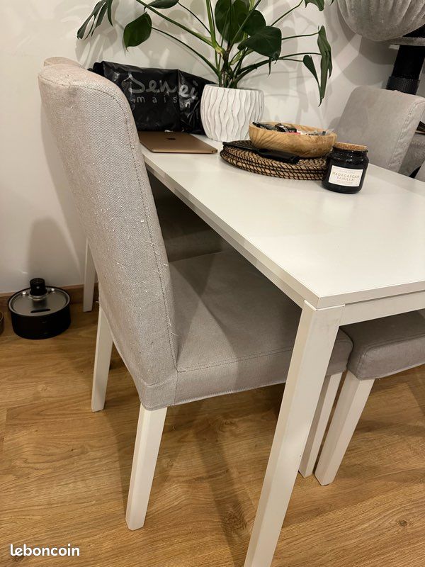 Table à manger + 4 chaises (image 2)
