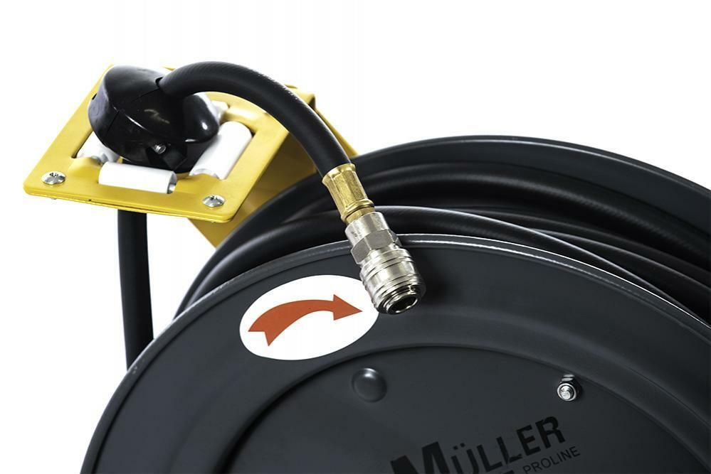 🛠️🛠️🛠️🛠️ Enrouleur tuyau à Air Comprimé 20m boîtier en fer Kraft Müller  🛠️🛠️🛠️🛠️ - Équipement auto