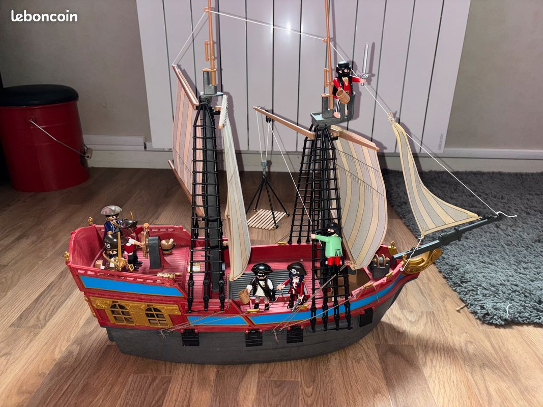 Bateau Pirate Playmobil Vintage Grand Bateau Pirate Playmobil