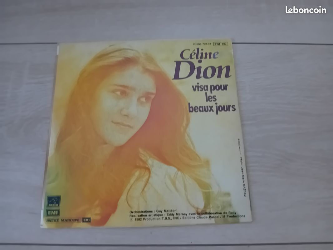 Vinyle 45 T Céline Dion (image 1)