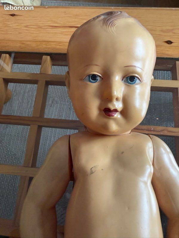 Petitcollin - Poupée Emilie 39 cm nue,chev. Lgs,frange,blds yeux bleus