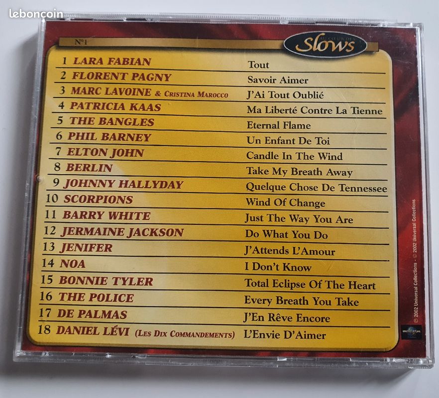 Cd compilation Au Cœur Des Slows (image 2)