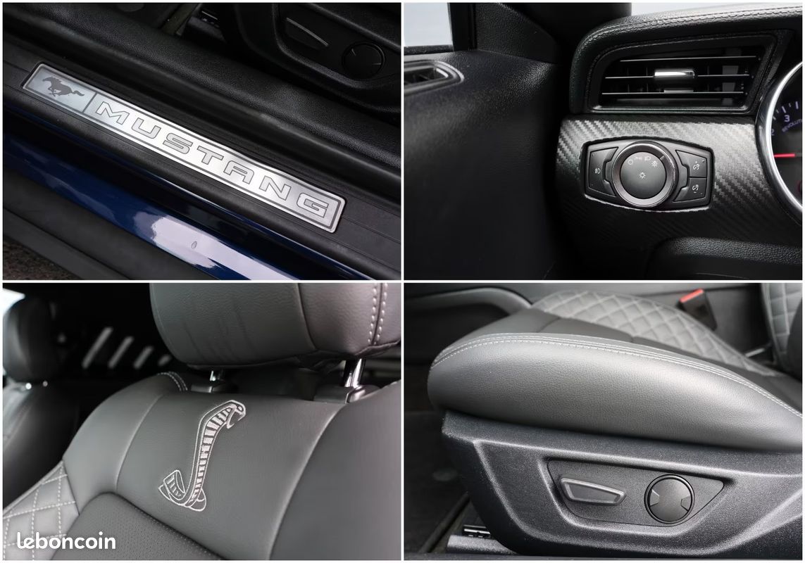 FORD Mustang EcoBoost Shelby GT500 Style 2.3 Turbo 314 ch – CarPlay – LED – Caméra (image 26)
