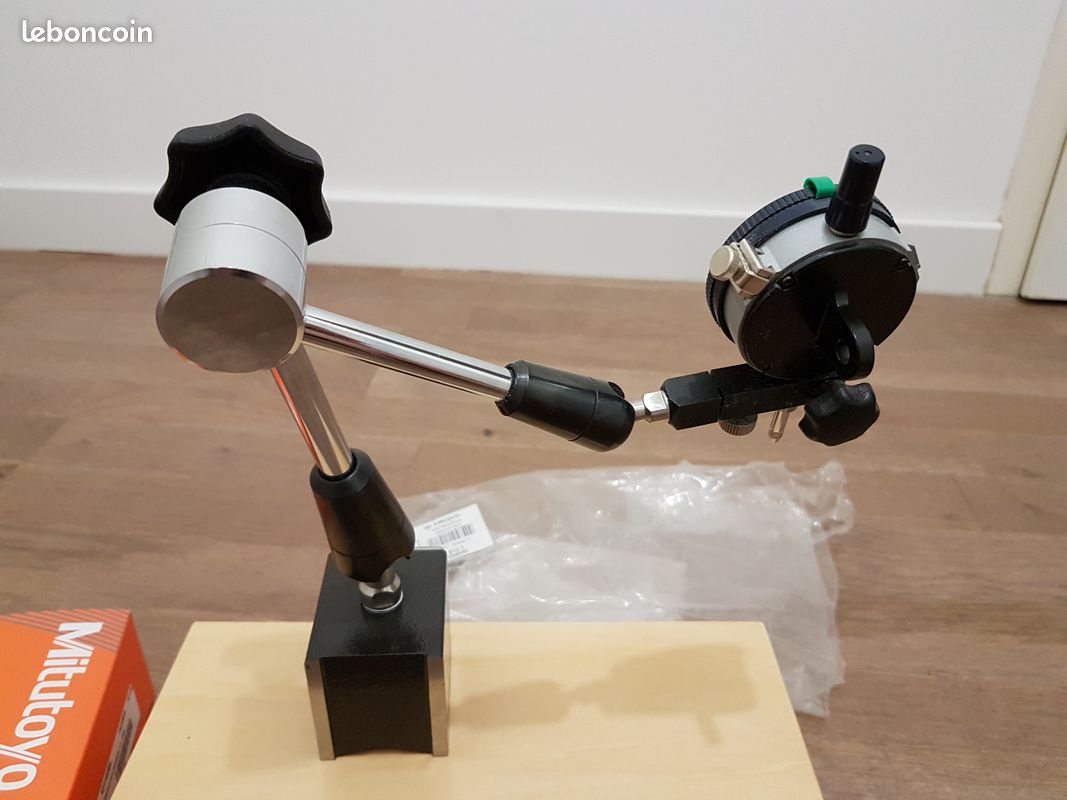 Support Magnétique Flexible Avec Levier Comparateur - Base Aimantée Forte Pour Indicateur De Test