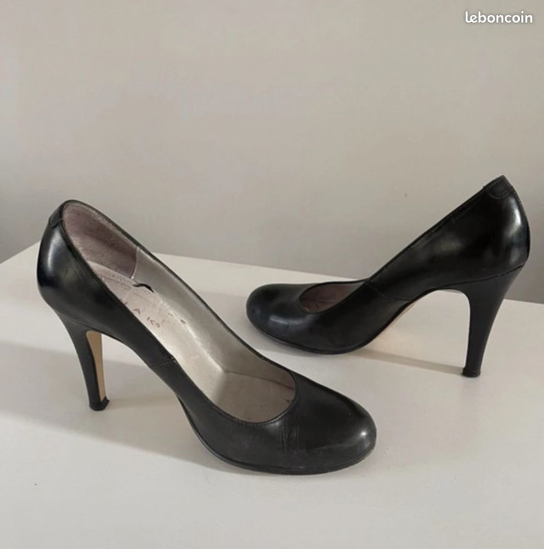 Chaussures escarpins Jonak noires taille 36 en très bon état (image 1)