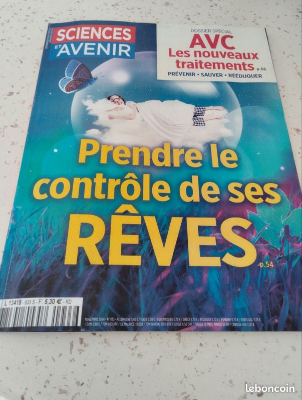 Magazine sciences et avenir 2024. Les rêves (image 1)
