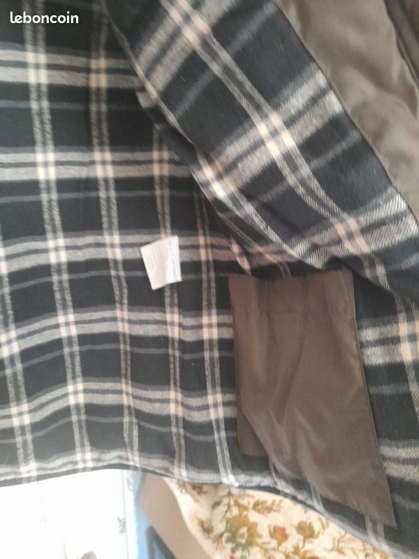 Veste sans manches, doudoune vert kaki fourrée, taille L/XL (image 4)