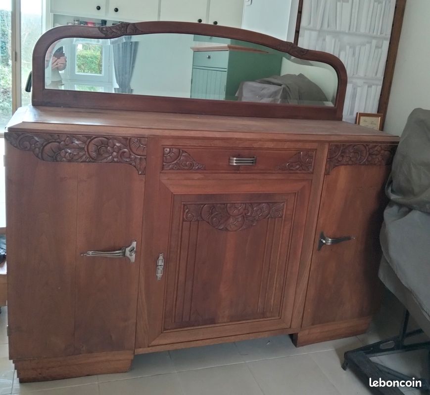Meuble Art Déco en bois massif (image 1)
