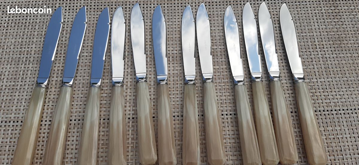 Couteaux de table inox de la coutellerie de Thiers le lot de 12 qualité exceptionnelle (image 4)