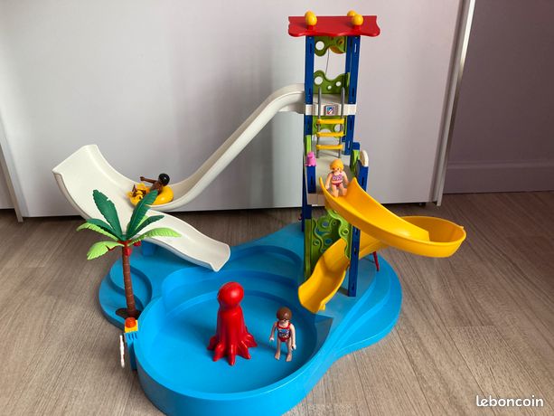 PLAYMOBIL FAMILY FUN - PARC AQUATIQUE AVEC TOBOGGANS #70609 - PLAYMOBIL