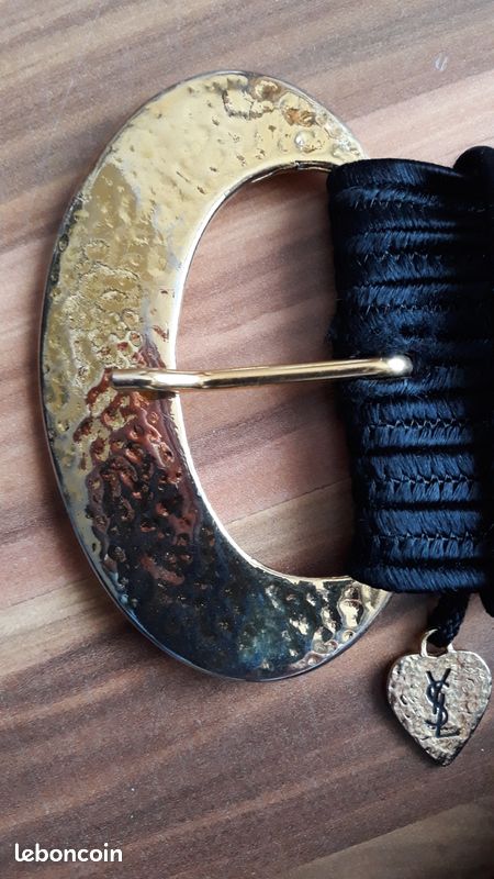 Ceinture élastique noire Yves Saint Laurent - Vintage (image 2)
