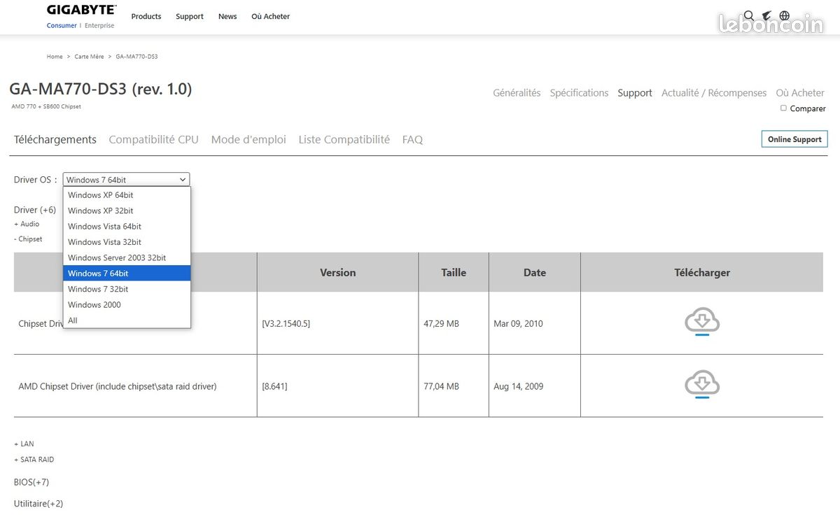 Configuration PC X2 5000+ Ordinateurs