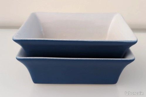 2 Petits Plats à Four Ovales En Porcelaine Blanche, Génériques, D'occasion