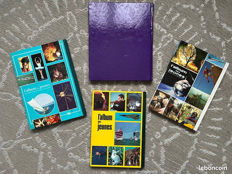 Lot de 4 livres/albums/encyclopédies anciens sur la découverte - Bon état (image 2)