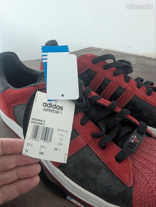Basket Adidas Superstar 1 Original Chicago Bulls - Chaussures