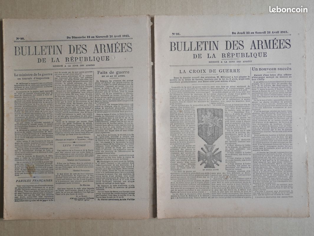 Document Ancien 14/18 – "Au Fond De La Tranchée" 1915, Issu De Magazine