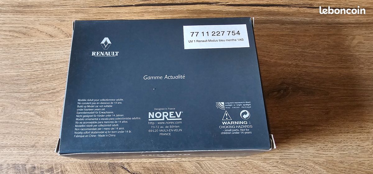 Norev 1/43 Renault Modus 1.5 DCi Privilège – Miniature Collection