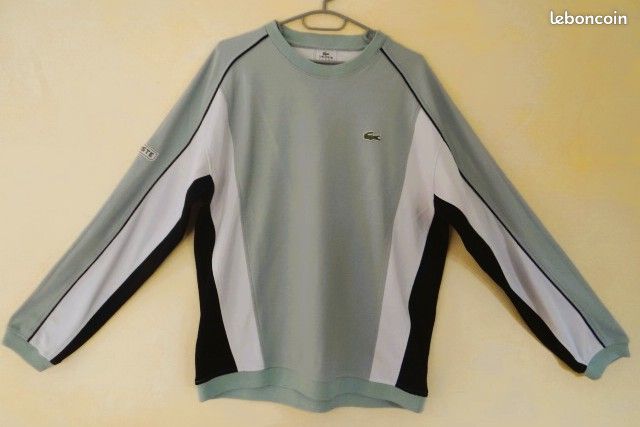 SWEATSHIRT PETIT PIQUÉ COL ROND LACOSTE TAILLE ou L Vêtements