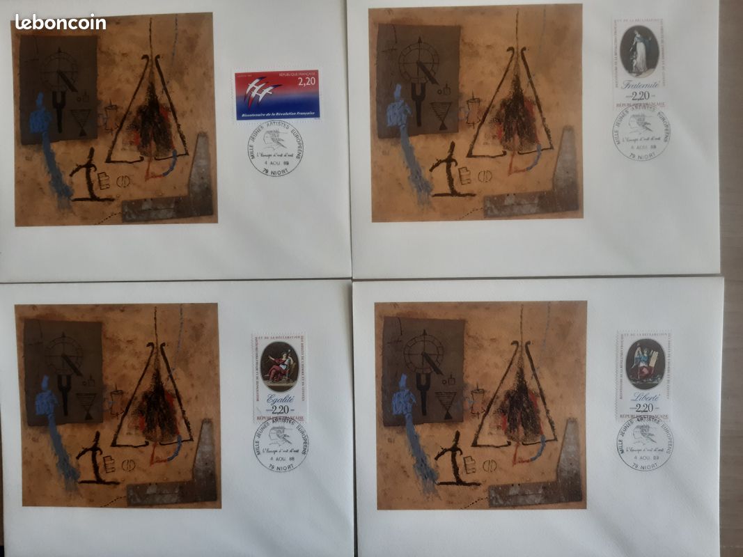 Enveloppes Richard Texier Bicentenaire de la Révolution Française (image 1)