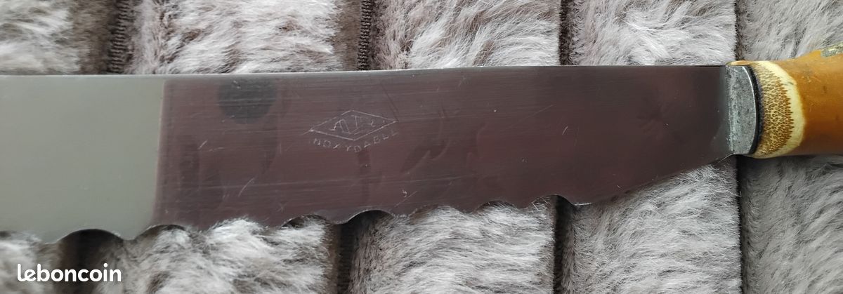 Pelle à tarte et couteau à pain bambou Thiers vintage (image 4)